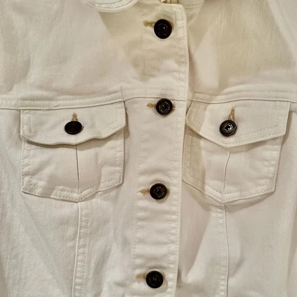 Tommy Hilfiger white denim jacket S/P - Picture 5 of 7
